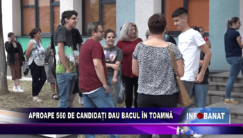 Aproape 560 de candidați dau bacul în toamnă