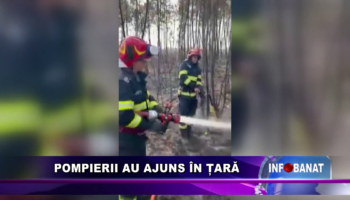 POMPIERII AU AJUNS ÎN ȚARĂ