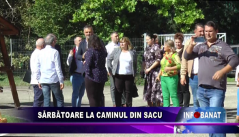 Sărbătoare la căminul din Sacu