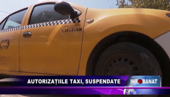 Autorizațiile taxi, suspendate