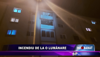 Incendiu de la o lumânare