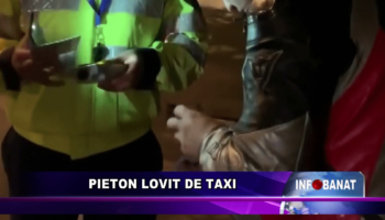 Pieton lovit de taxi