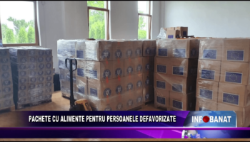 Pachete cu alimente pentru persoanele defavorizate