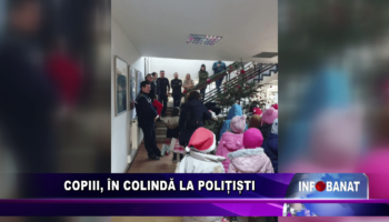 Copiii, în colindă la polițiști