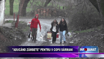 Aducând zâmbete pentru 9 copii sărmani