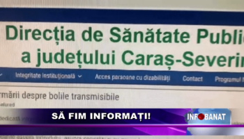 Să fim informați