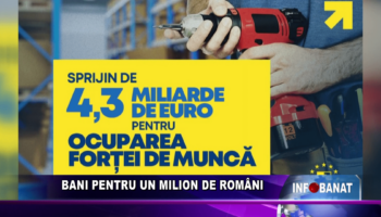 Bani pentru un milion de români