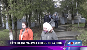 Câte clase va avea liceul de la pod?