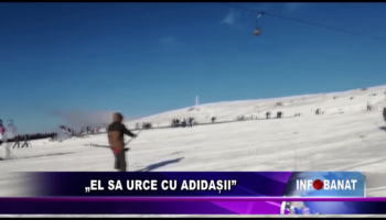 „El să urce cu adidașii”