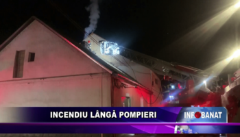 Incendiu lângă pompieri