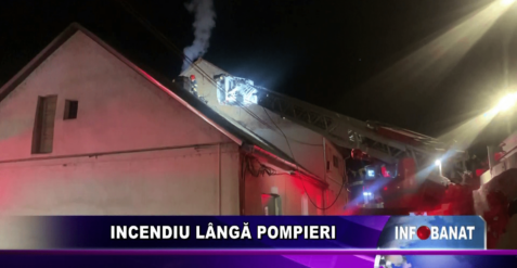 Incendiu lângă pompieri