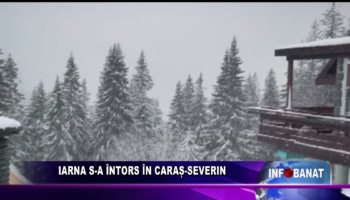 Iarna s-a întors în Caraș-Severin
