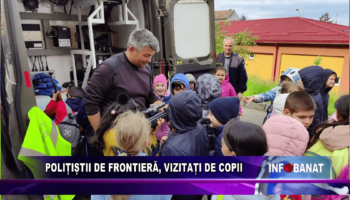 Polițiștii de frontieră, vizitați de copii
