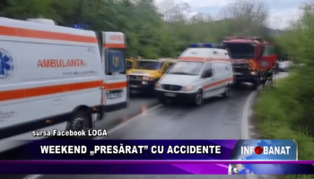 Weekend „presărat” cu accidente