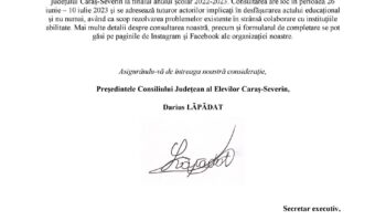 Comunicat de presă CJE CS