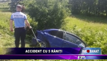 Accident cu 5 răniți