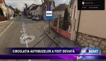 Circulația autobuzelor a fost deviată