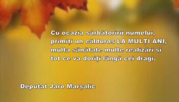 Urare de Sf. Andrei – Jaro Marșalic