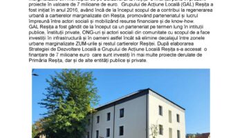 Proiect „Reșița preocupată de soarta comunităților marginalizate”