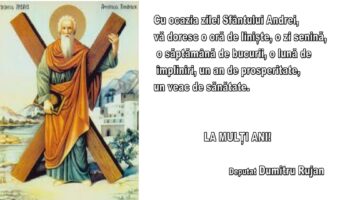 Urare de Sf. Andrei – Dumitru Rujan