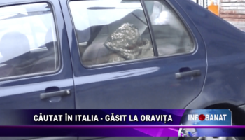 Căutat în Italia –  găsit la Oravița