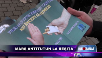 Marș antitutun la Reșița