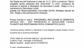 Finalizare proiect GAL