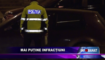 Mai puține infracțiuni