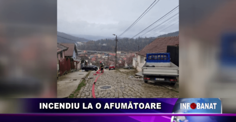 Incendiu la o afumătoare