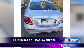 La plimbare cu mașina furată