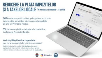 Pentru plata cu anticipație a impozitelor/taxelor pe anul 2024