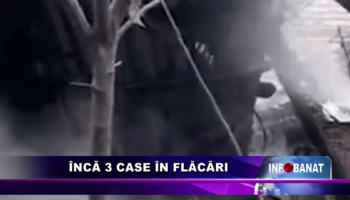 Încă 3 case în flăcări