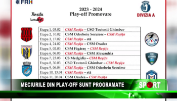 Meciurile din play-off sunt programate