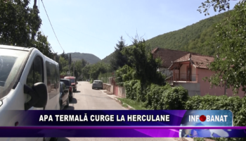 Apa termală curge la Herculane