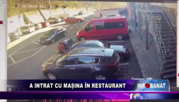 A intrat cu mașina în restaurant