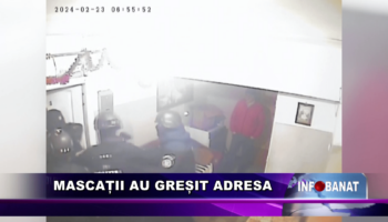 Mascații au greșit adresa