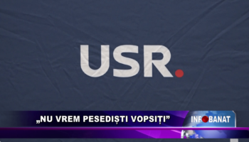 „Nu vrem pesediști vopsiți”