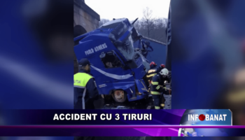 Accident cu 3 tiruri