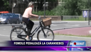 Femeile pedalează la Caransebeș