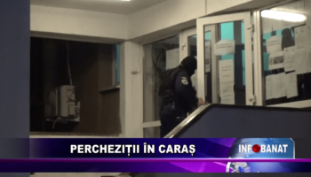 Percheziții în Caraș