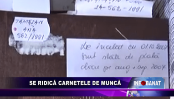 Se ridică carnetele de muncă