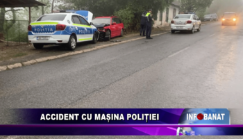 Accident cu mașina poliției
