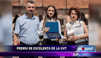 Premiu de excelență de la UVT