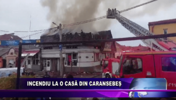 Incendiu la o casă din Caransebeș