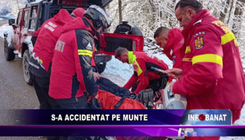 S-a accidentat pe munte