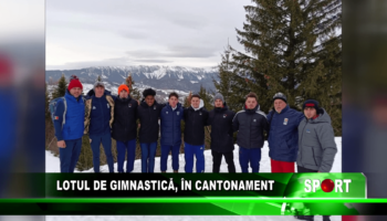 Lotul de gimnastică, în cantonament