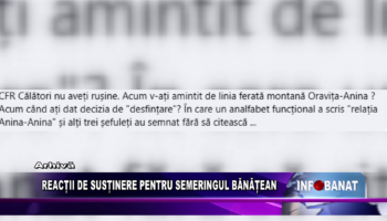 Reacții de susținere pentru Semeringul Bănățean