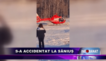S-a accidentat la săniuș