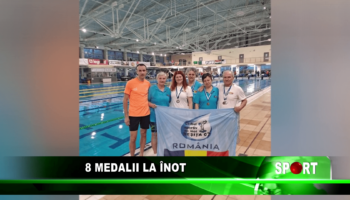 8 medalii la înot