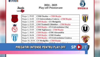 Pregătiri intense pentru play-off